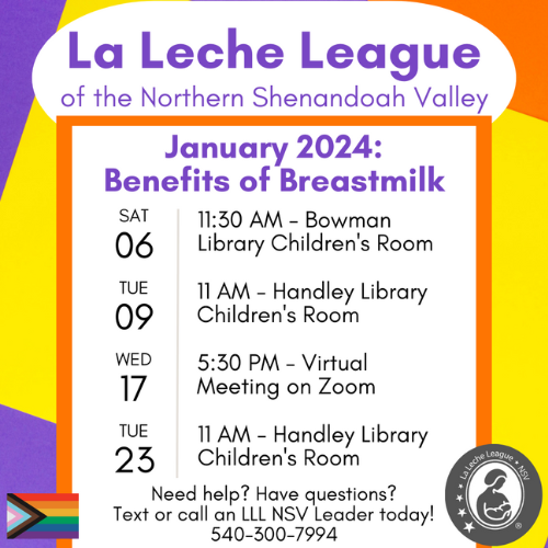 La Leche League Benefits of Breastmilk Handley Regional Library System